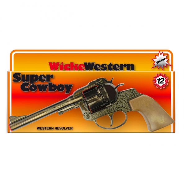 Super Cowboy 12 Shot Pistol Western 230mm Box 12 Shot Pistols Sohni Wicke Carnival Articles Brands Products Www Bauer Spielwaren De