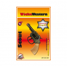 Sohni-Wicke Western Set 3-teilig Gewehr Pistole Stern 100 Schuss transparent 
