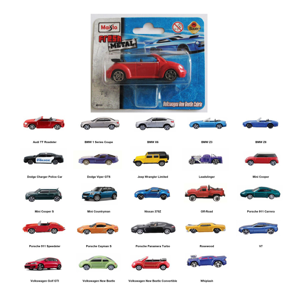 Autos 7 5cm ass. Blisterkarte Fresh Metal Maisto model cars