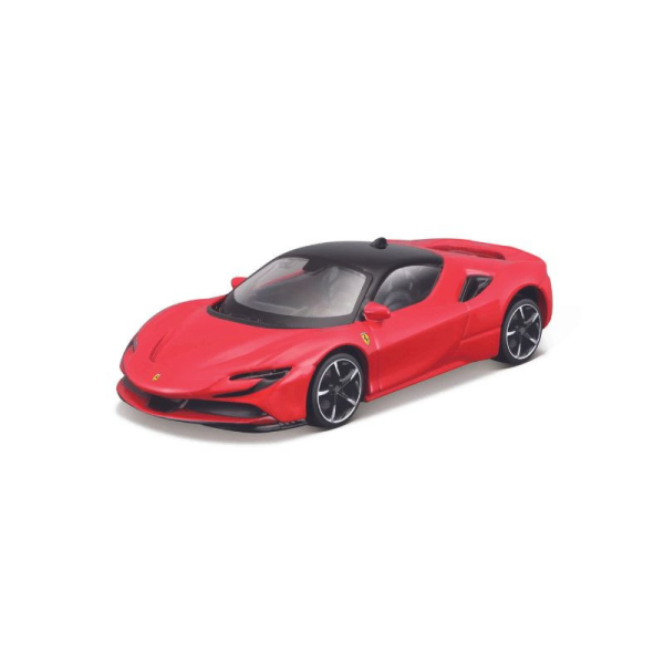 Maisto Ferrari SF90 Stradale Jaune - Échelle 1/64 - Série Icons - Occasion Comme Neuve
